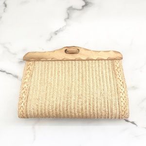 Rattan Woven Clutch